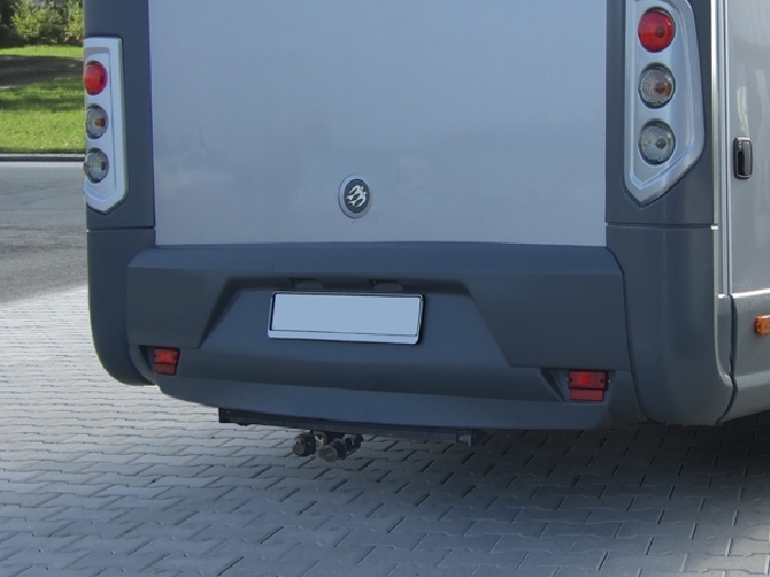 Anhängerkupplung Wohnmobil BOSStow für Fiat Ducato 280-290 Flachboden Bj. 1982-1994, Typ 01 hor. abnehmbar inklusiv Rahmenverlängerung 2000mm