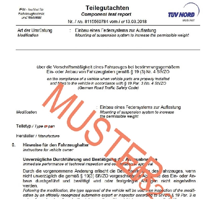 Auflastung für Citroen Jumper X250 (2006-2014), passende Zusatz-Luftfederung 8 Zoll Zweikreis Doppelfaltenbalg- Anlage, Semi Air Komfortset, syst. LF1 - AKTION -