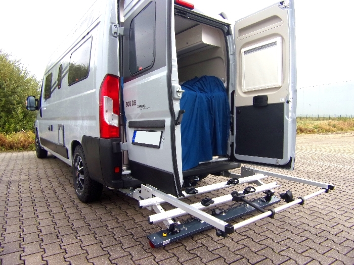 ALUTRANS Womobike Comfort Fahrradträger für Wohnmobile, 3 Fahrräder o. E-Bike