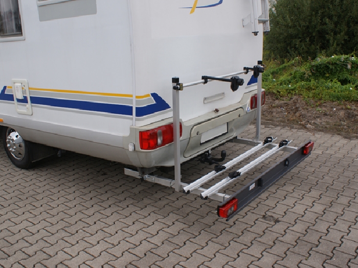 ALUTRANS MAXX Wohnmobil Fahrradträger für 2 Fahrräder m. E-Bike spez. für Mercedes Sprinter 4er Bj. 2006-2018 mit AHK