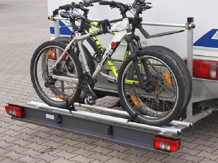 ALUTRANS MAXX Wohnmobil Fahrradträger für 2 Fahrräder m. E-Bike spez. für Mercedes Sprinter 4er Bj. 2006-2018 mit AHK