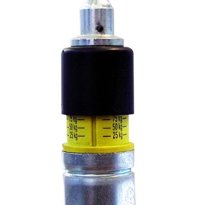 Stützrad mit Stützlastanzeige 220x 65, Vollgummirad, 48mm