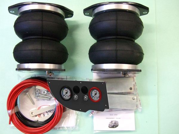 Peugeot Boxer Eurochassis X250 (2014-), passende Zusatz-Luftfederung 8 Zoll Heavy Zweikreis Doppelfaltenbalg- Anlage, syst. LF1