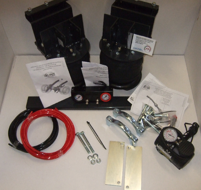 VW Crafter 28-35, Bj. 2006-2016, passende Zusatz-Luftfederung 6 Zoll Heavy Zweikreis Doppelfaltenbalg- Anlage, syst. LF1