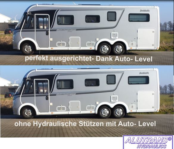 Hydraulische Hubstützen Anlage für Fiat Ducato m. ALKO Chassis 2006-2013, HY4 ALKO (PHA) Kl. 2 bis 6,0t zGG, 12V-L277