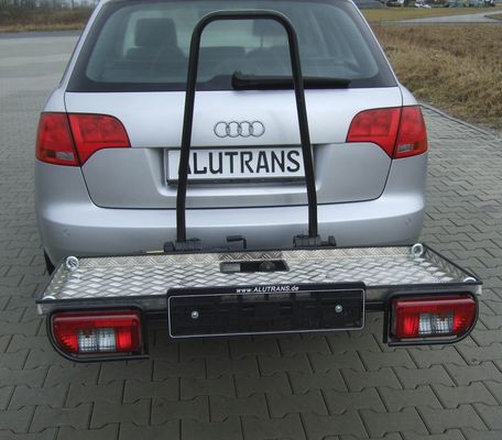 ALUTRANS Plattformträger ca. 1200 x 460mm für d. Anhängerkupplung AHK Heckträger für Rollstuhl