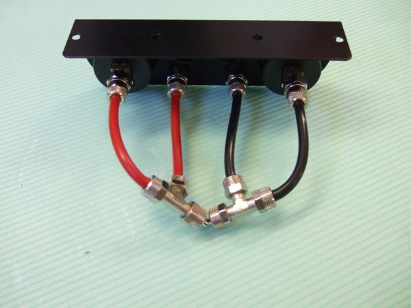 (LF1) Manometer Panel incl. Blende 6,00 mm Anschluss