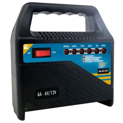AGM u. Blei Säure Batterieladegerät 6V/12V 6Amp.