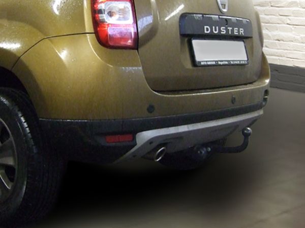 Anhängerkupplung für Dacia-Duster SUV, speziell Fzg. mit LPG Gas 2WD und 4WD, Baureihe 2013-2017 starr