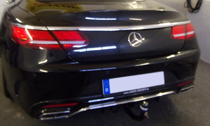 Anhängerkupplung für Mercedes-S-Klasse C217 Coupe, nur für Heckträgerbetrieb, Montage nur bei uns im Haus, Baureihe 2014-2017 V-abnehmbar