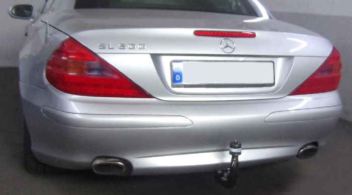 Anhängerkupplung für Mercedes-SL R 230 I, nur für Heckträgerbetrieb, Montage nur bei uns im Haus, Baureihe 2001-2006 V-abnehmbar