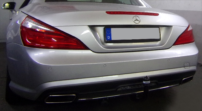 Anhängerkupplung für Mercedes-AMG-AMG SL 63 R 231 Ausführung SL 63, nur für Heckträgerbetrieb, Montage nur bei uns im Haus, Baureihe 2012- V-abnehmbar