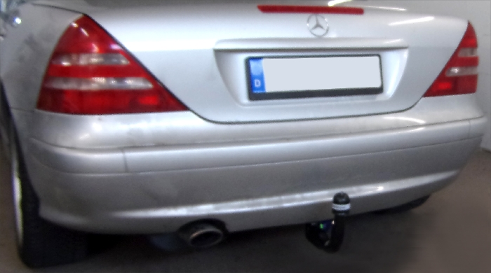 Anhängerkupplung für Mercedes-SLK R170, nur für Heckträgerbetrieb, Montage nur bei uns im Haus, Baureihe 1996- V-abnehmbar