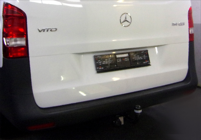 Anhängerkupplung für Mercedes-Vito W447, ohne Elektrosatzvorbereitung, Baureihe 2014-2024 starr