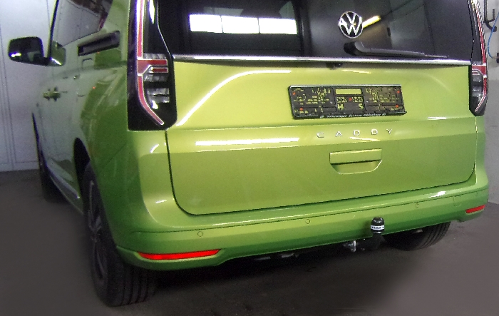 Anhängerkupplung für VW-Caddy V, Kasten/ Bus/ Kombi, mit Elektrosatzvorbereitung, Baureihe 2020-2023 abnehmbar