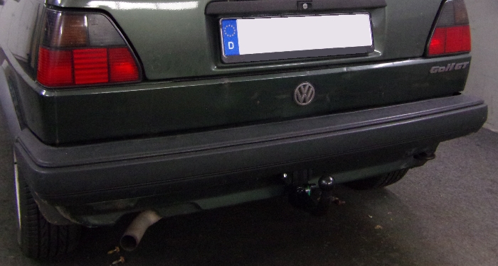 Anhängerkupplung für VW-Golf II Limousine, incl. Syncro, schmaler Stoßfänger, Baureihe 1983-1991 starr