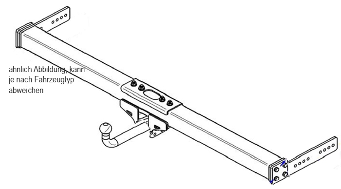 Anhängerkupplung Wohnmobil BOSStow feststehend Typ BO 054-6145, (RB 1288) 120054