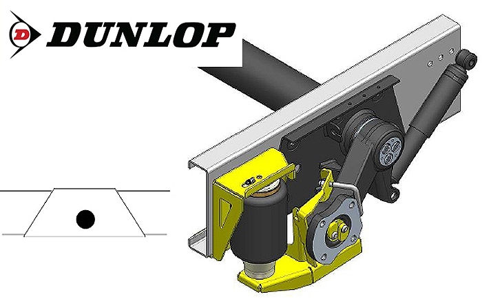 ALKO (AL-KO)- Chassis- 1994-2002-Standard Radaufnahme- Einzelachse, Zweikreis Zusatz-Luftfederanlage, syst. LF3, inkl. Montage