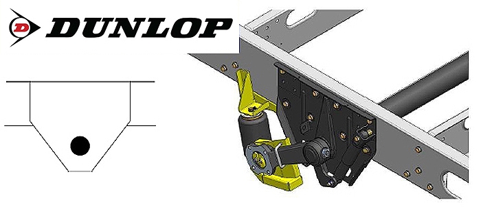 ALKO (AL-KO)- Chassis- 1994-2002-low Radaufnahme- Einzelachse, Zweikreis Zusatz-Luftfederanlage, syst. LF3, inkl. Montage
