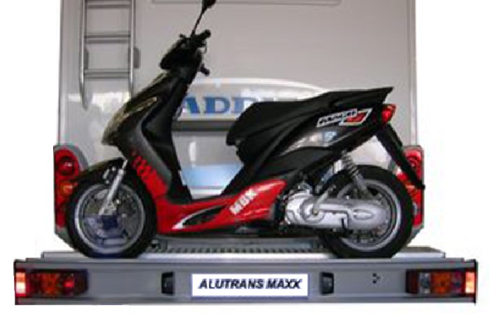 ALUTRANS MAXX 1 Roller/ Motorradträger- 135 kg spez. für Opel Movano Bj. 2010-2021, m. AHK