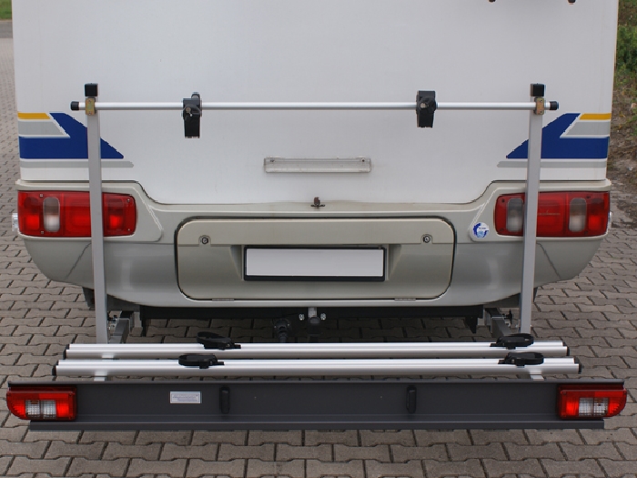 ALUTRANS MAXX Wohnmobil Fahrradträger für 2 Fahrräder o. E-Bike spez. für Opel Movano Bj. 2010-2021 ohne AHK