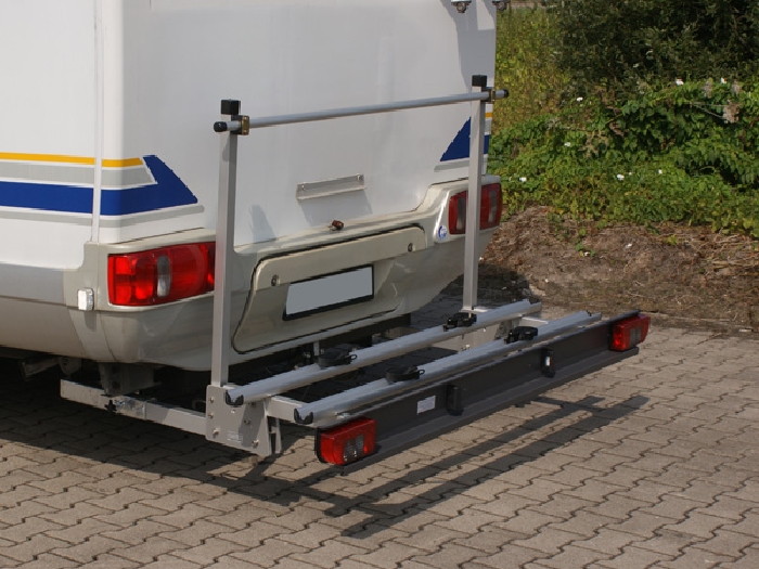ALUTRANS Premium Wohnmobil Fahrradträger für 2 Fahrräder m. E-Bike spez. für Mercedes Sprinter 4er Bj. 2006-2018 mit AHK