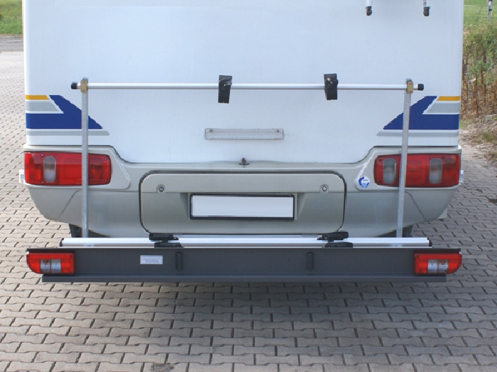 ALUTRANS prestige Wohnmobil Fahrradträger für 2 Fahrräder o. E-Bike spez. für Mercedes Sprinter 4er Bj. 1995-2006 ohne AHK