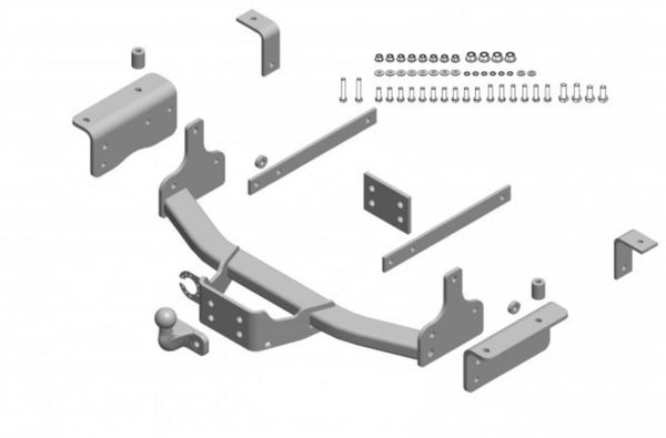 Anhängelast erhöhen für Nissan NV 400 Kasten, Heckantrieb, Singlebereifung, Bj. 06. 2010- (feststehende AHK inkl. Gutachten)