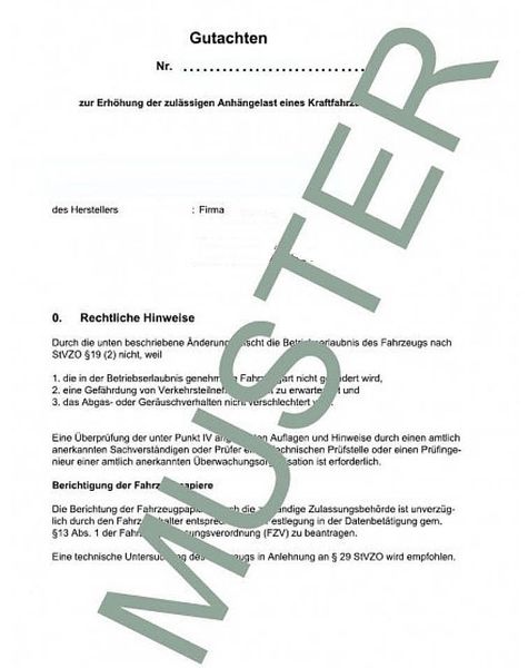 Anhängelast erhöhen für Audi A3 (Typ 8V) Bj. 2012-2016 (Gutachten)