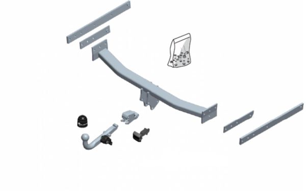 Anhängelast erhöhen für Ford Kuga, 4WD, Bj. 2008-04. 2013 (horizontal abnehmbare AHK inkl. Gutachten)