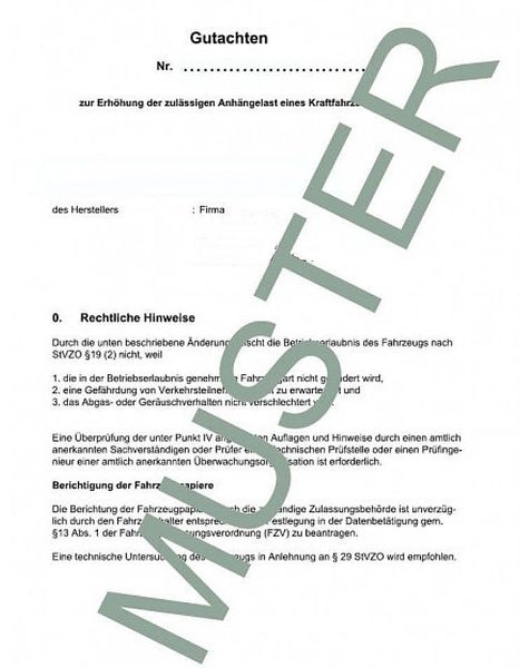 Anhängelast erhöhen für Mercedes Citan, Bj. 10.2012- (feststehende AHK inkl. Gutachten)