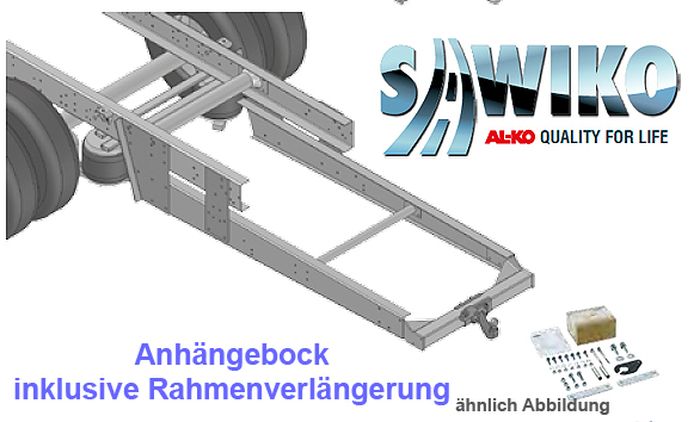 Anhängerkupplung Typ Sawiko 023, f. Wohnmobile ohne tragfähige Rahmenverlängerung, D 14,7