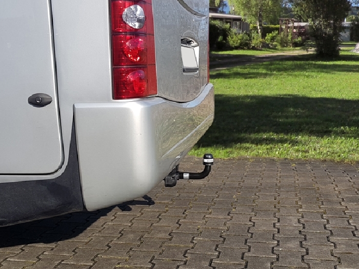 Anhängerkupplung Wohnmobil BOSStow für Mercedes Sprinter 5er Typ 907 Heckantrieb, Bj. 2018-, feststehend Typ 05, Fzg mit vorh. tragf.r Rahmenverlängerung, LB 145mm