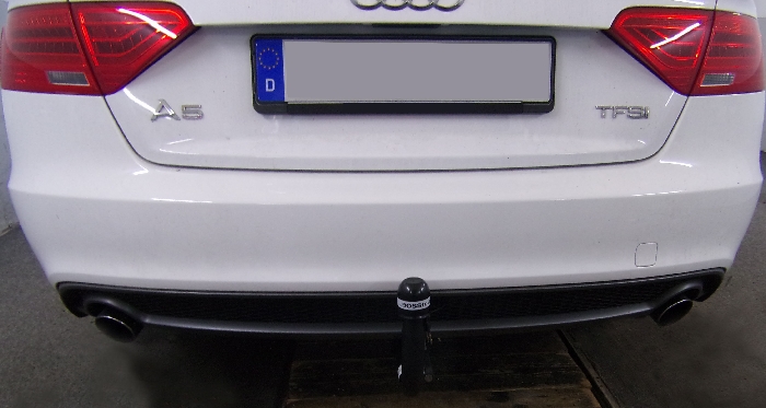 Anhängerkupplung für Audi-A5 Sportback, mit Elektrosatzvorbereitung, Baureihe 2009-2016 V-abnehmbar &ndash; Bild 3 von 6