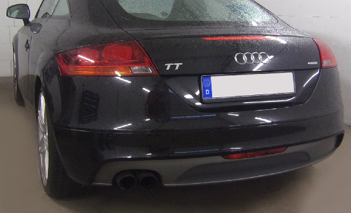 Anhängerkupplung für Audi-TT 8J, nur für Heckträgerbetrieb, Montage nur bei uns im Haus, Baureihe 2007-2014 V-abnehmbar