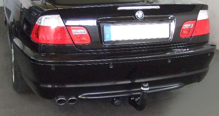 Anhängerkupplung für BMW-3er Cabrio E46, spez. mit M- Paket, Baureihe 2000- V-abnehmbar