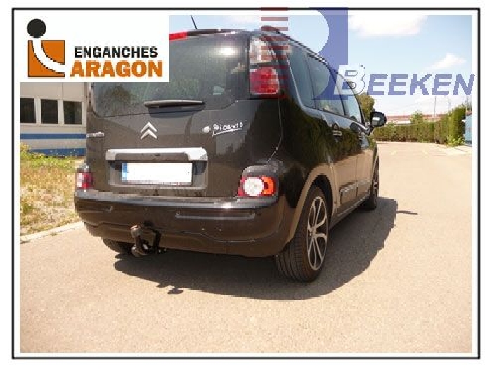 Anhängerkupplung für Citroen-C3 Picasso, Baureihe 2009-2017 starr