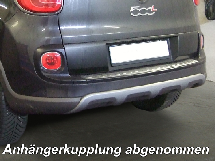 Anhängerkupplung für Fiat-500 L Living, Baureihe 2012-2017 V-abnehmbar