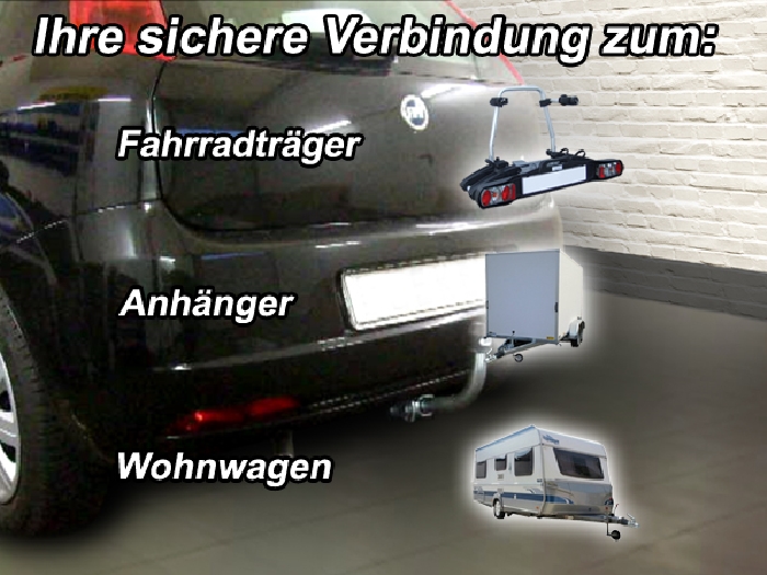 Anhängerkupplung für Fiat-Punto Grande Punto, Baureihe 2006-2009 abnehmbar