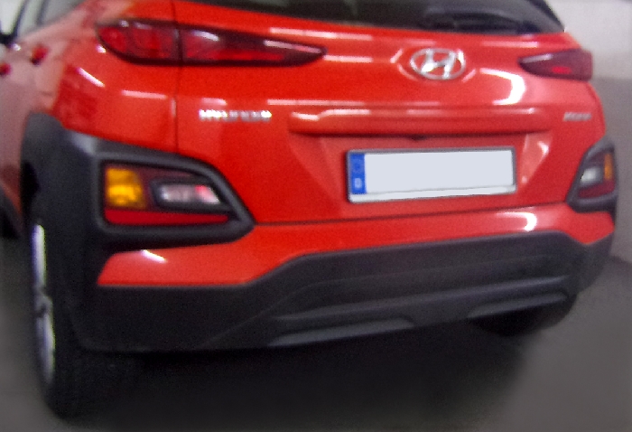 Anhängerkupplung für Hyundai-Kona Fzg. ohne E-satz Vorbereitung, nicht AdBlue, nicht Hybrid, Baureihe 2017-2023 starr