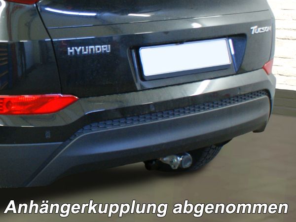 Anhängerkupplung für Hyundai-Tucson, Baureihe 2015-2018 abnehmbar