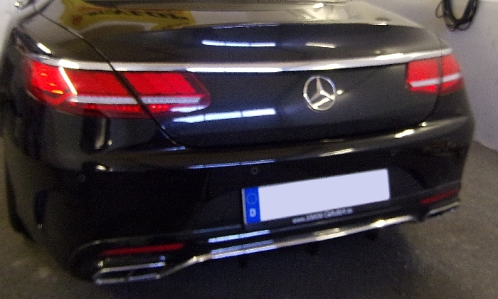 Anhängerkupplung für Mercedes-S-Klasse C217 Coupe, nur für Heckträgerbetrieb, Montage nur bei uns im Haus, Baureihe 2014-2017 V-abnehmbar