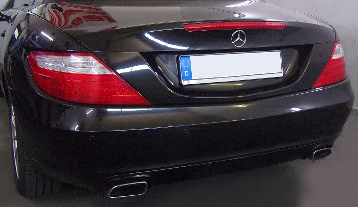 Anhängerkupplung für Mercedes-SLC R172, spez. m. AMG Sport o. Styling Paket, nur für Heckträgerbetrieb, Montage nur bei uns im Haus, Baureihe 2016- V-abnehmbar