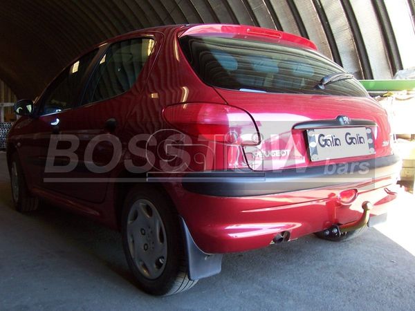 Anhängerkupplung für Peugeot-206 Base, (nicht GTI, GT, XS, 16V, 206CC), Baureihe 1998-2003 starr