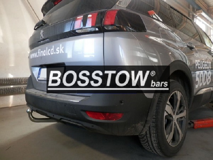 Anhängerkupplung für Peugeot-5008 Fzg. mit E- Satz Vorbereitung, f. Fzg. mit Reserverad am Boden, Baureihe 2017-2024 starr