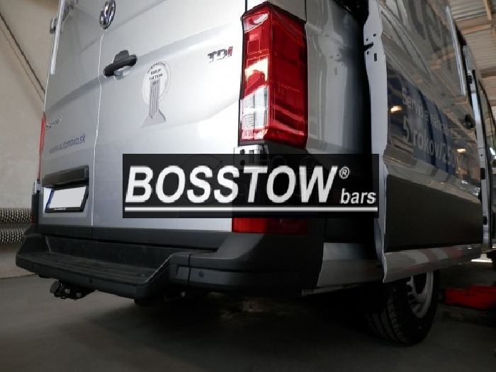 Anhängerkupplung für VW-Crafter II 30-35, Kasten, Radstd. 3640mm, 4490mm, Fzg. mit Trittbrettst., o. Vorbereitung, Baureihe 2017-2023 abnehmbar