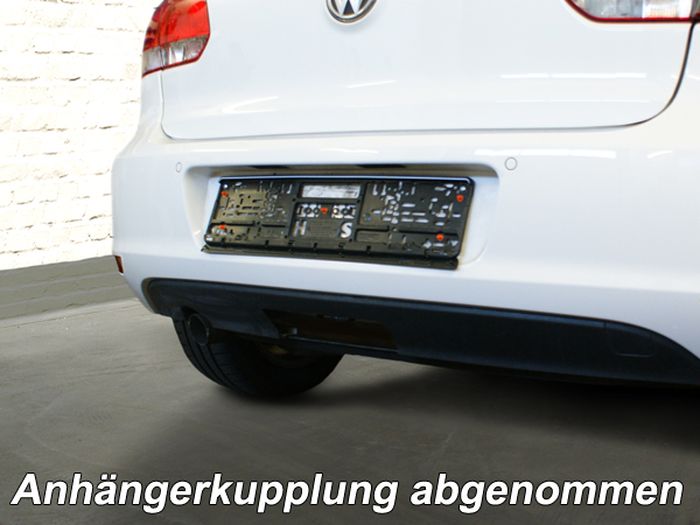 Anhängerkupplung für VW-Golf VI Limousine, nicht 4x4, Baureihe 2008- V-abnehmbar