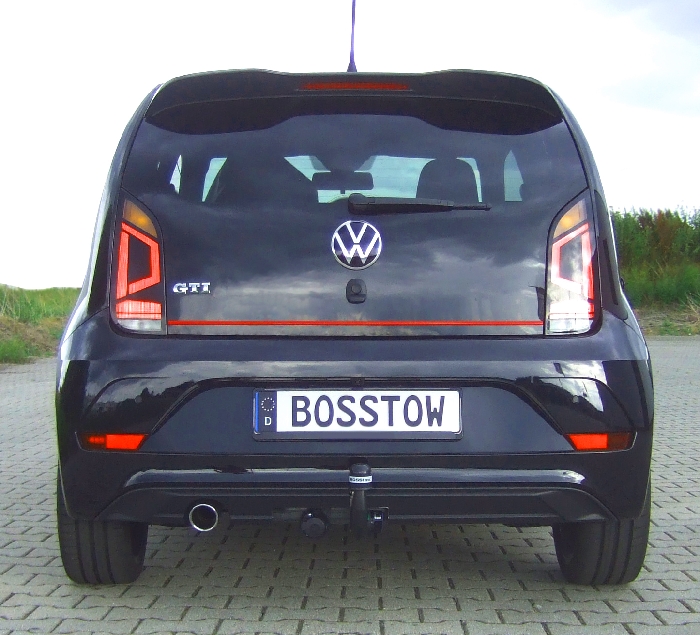 Anhängerkupplung für VW-Up spez. GTI, nur für Heckträgerbetrieb, Montage nur bei uns im Haus, Baureihe 2017-2023 V-abnehmbar