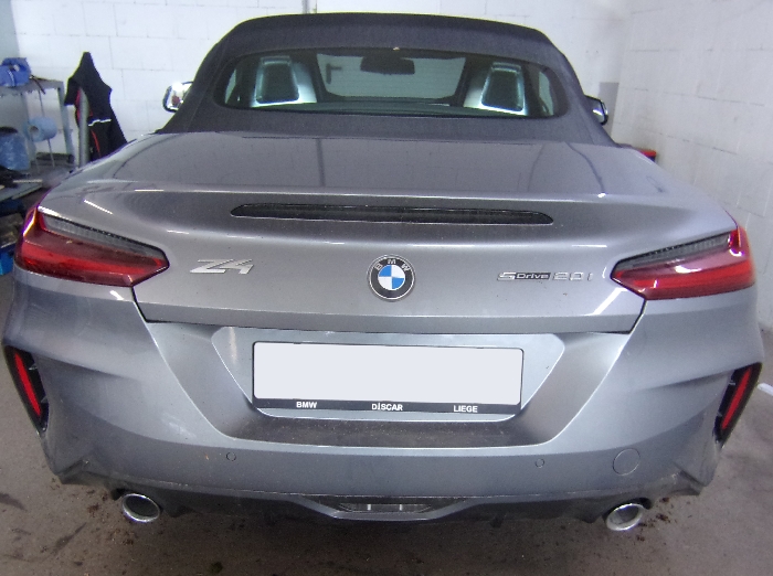 Anhängerkupplung für BMW-Z4 G29 Roadster, inkl. Sport-line, inkl. M-Sport, nur für Heckträgerbetrieb, Montage nur bei uns im Haus, Baureihe 2018- V-abnehmbar