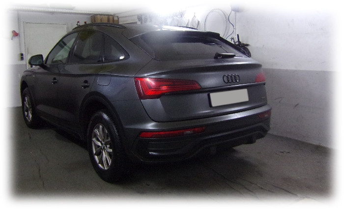 Anhängerkupplung für Audi-Q5 Sportback spez. Plug In Hybrid, S-Line, Baureihe 2021-2023 V-abnehmbar